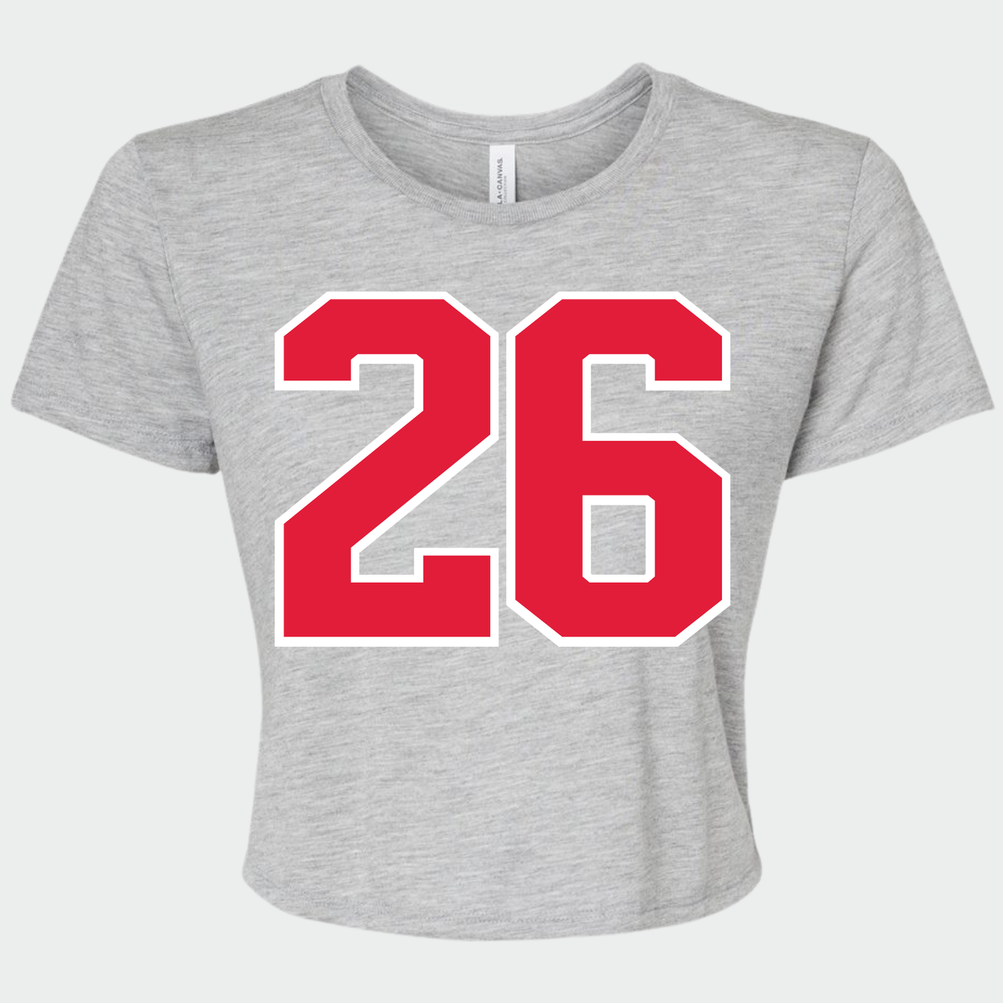 JYAA: Colorblock *custom* Number Women's Flowy Cropped Tee