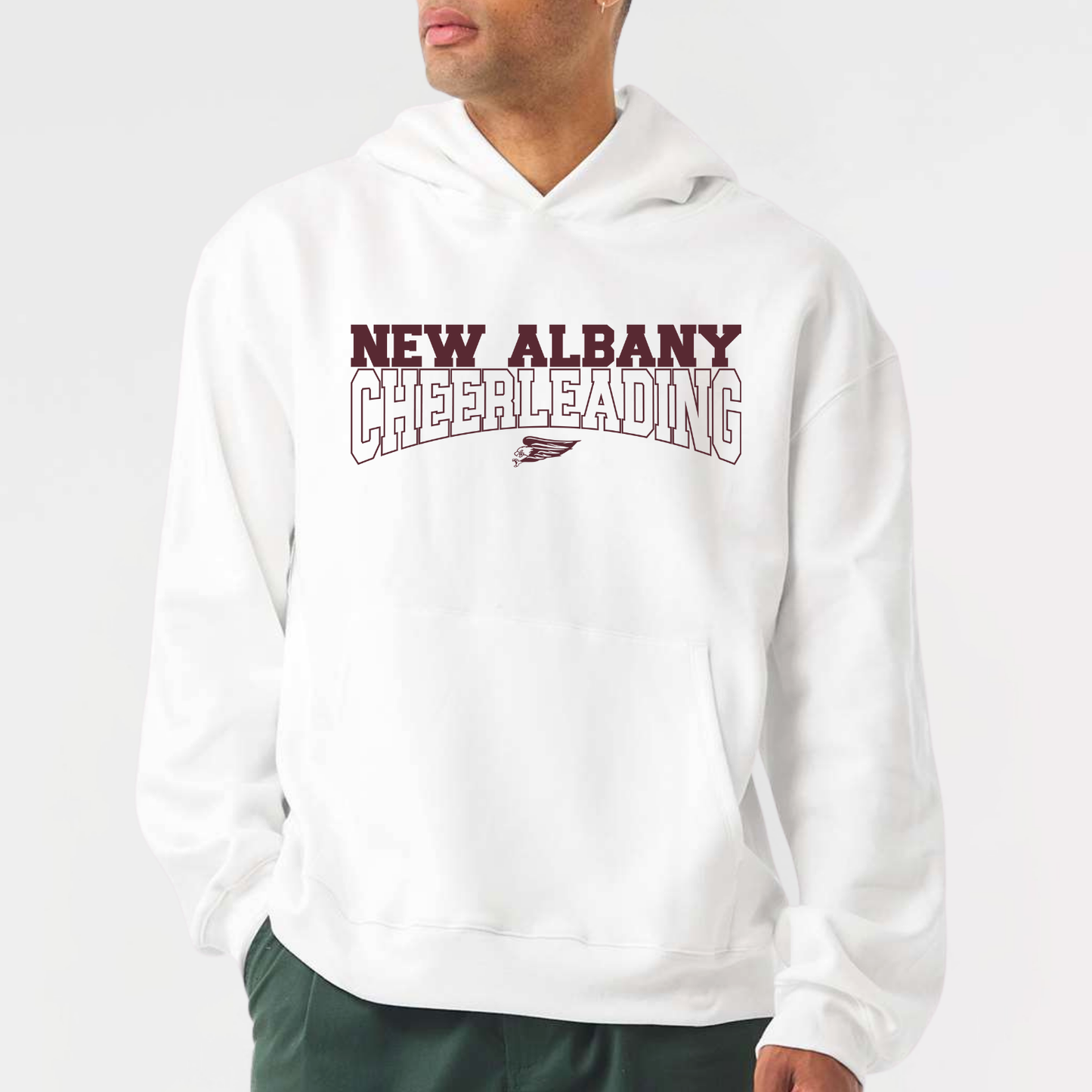 NAYCHEER: New Albany Cheerleading Heavyweight Hooded Sweatshirt