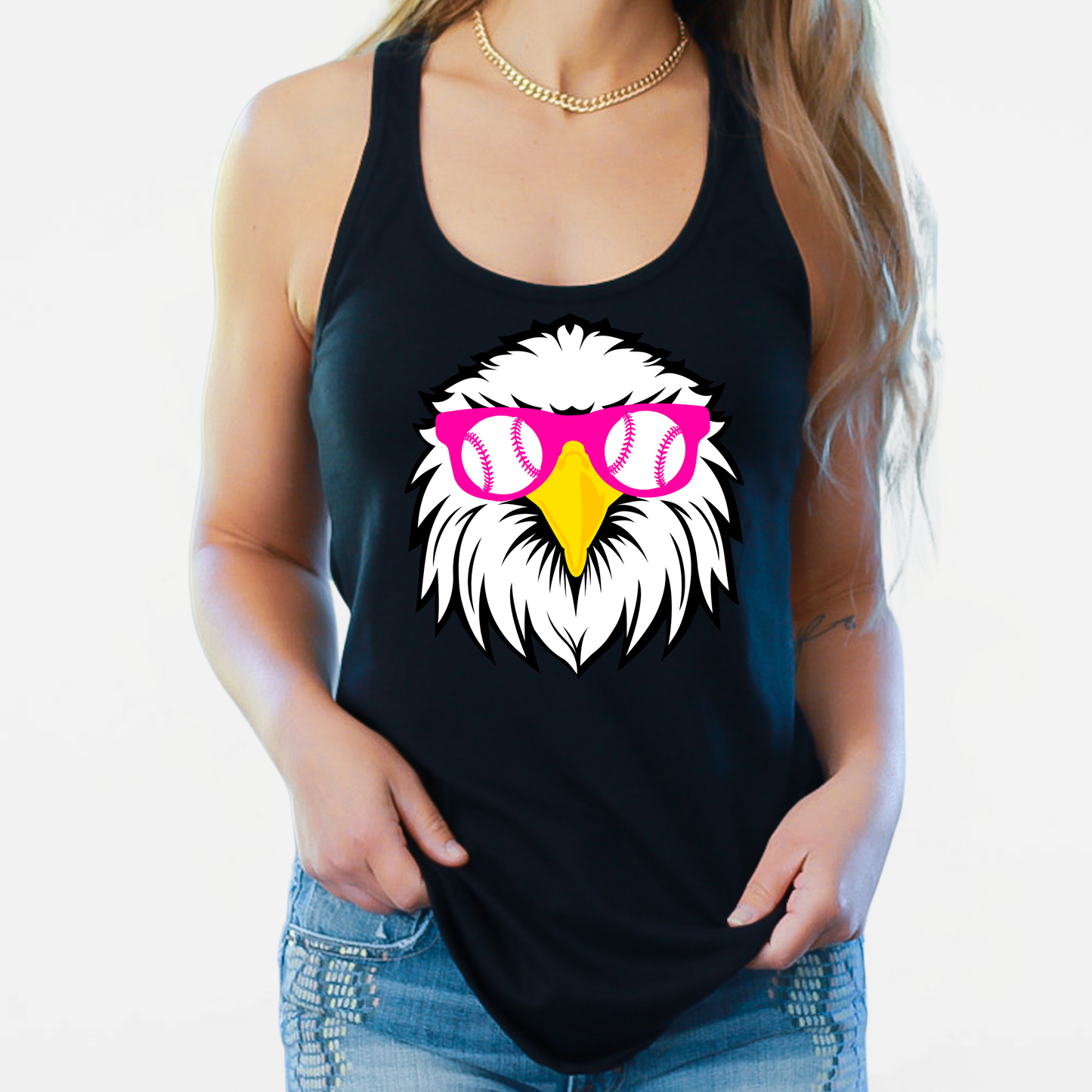 NA11UG: Party Eagle Women's Racerback Tank Top