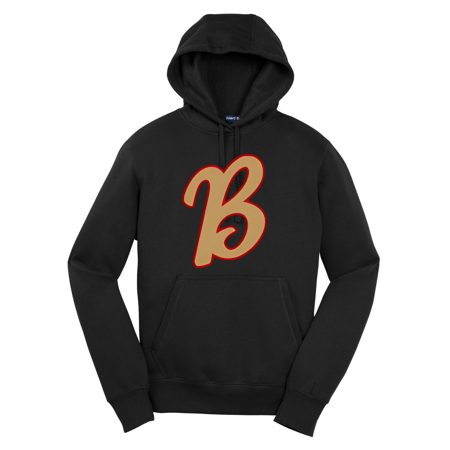 Bruins: Gold "B" Pullover Hooded Sweatshirt