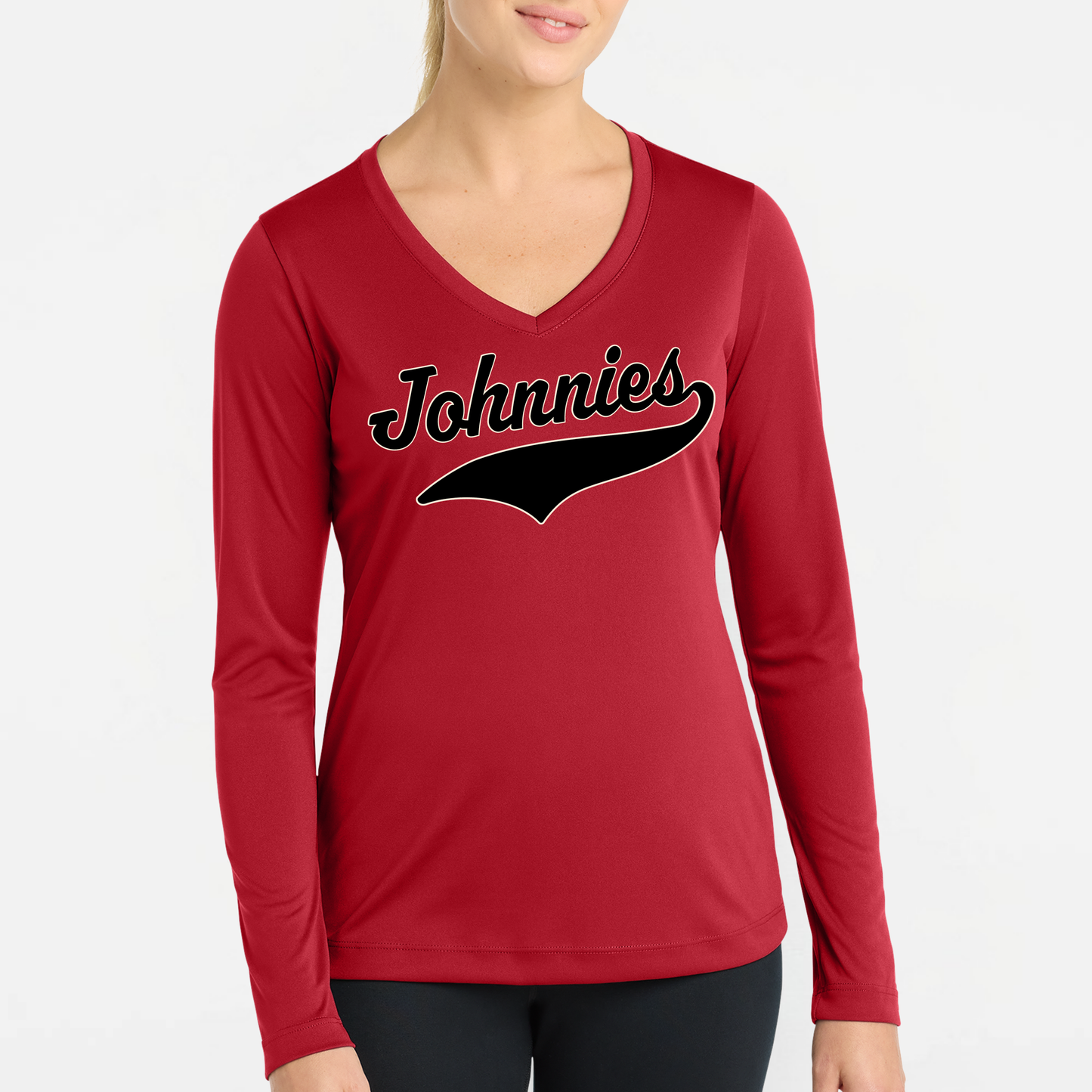 JTB: Women's Long Sleeve Tech V-Neck T-Shirt