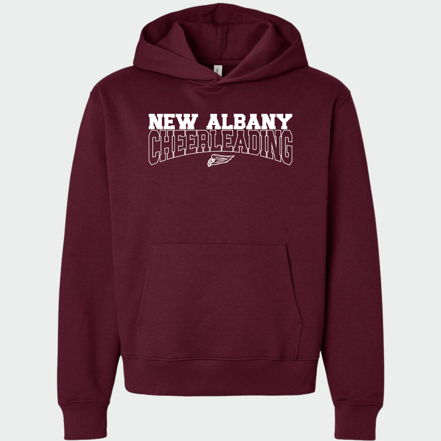 NAYCHEER: New Albany Cheerleading Heavyweight Hooded Sweatshirt