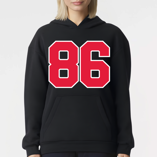JYAA: Lucky Number Hooded Reflex Fleece Hooded Sweatshirt