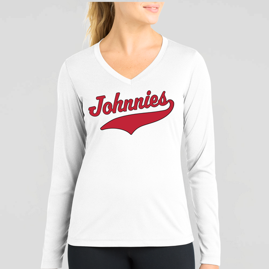 JTB: Women's Long Sleeve Tech V-Neck T-Shirt