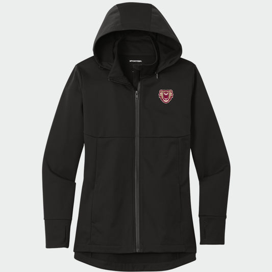 BRUINS: Bear Women's Hooded Soft Shell Jacket