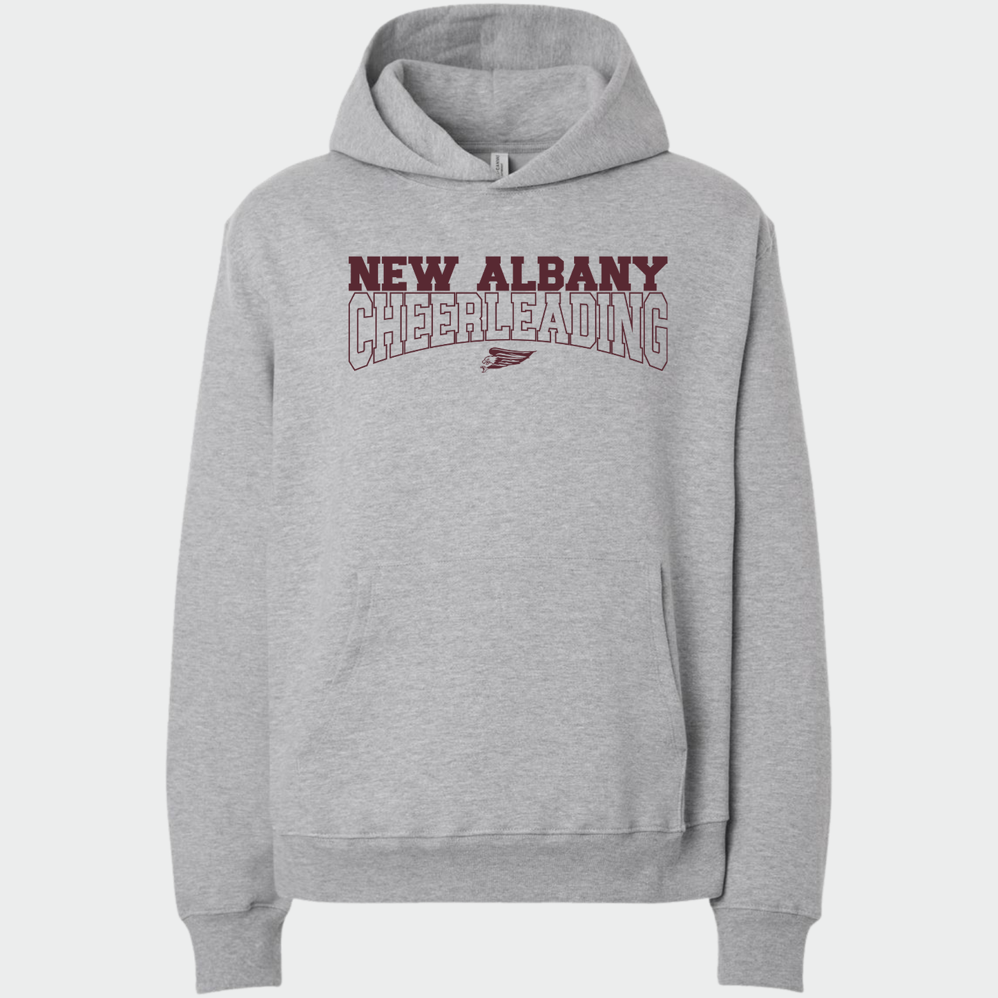 NAYCHEER: New Albany Cheerleading Heavyweight Hooded Sweatshirt