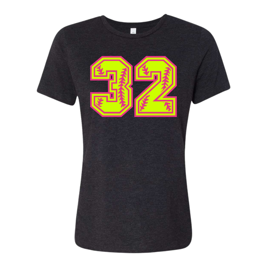 Number Shop: Women's Softball T-Shirt