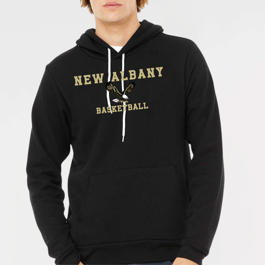 NAGTB: New Albany Basketball, Sponge Fleece Hooded Sweatshirt