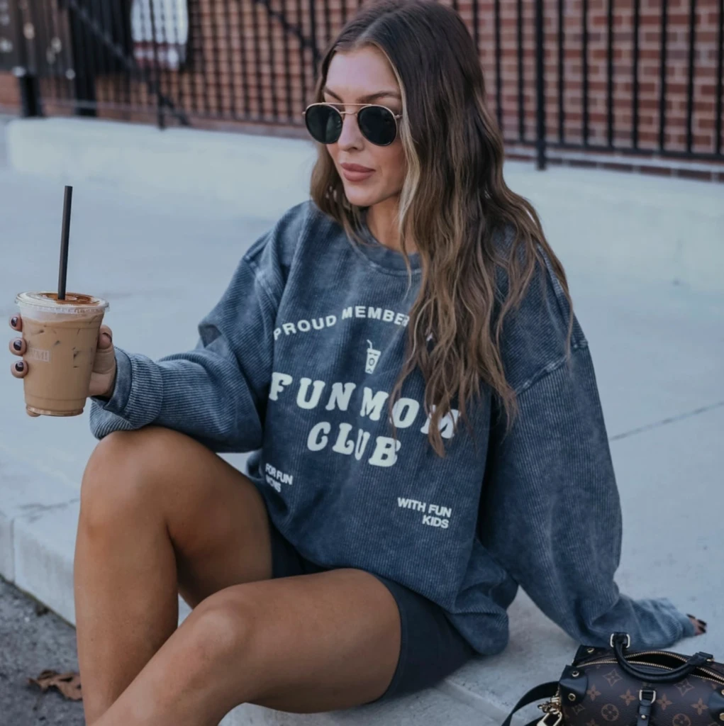 Fun Mom Club Corded Sweatshirt