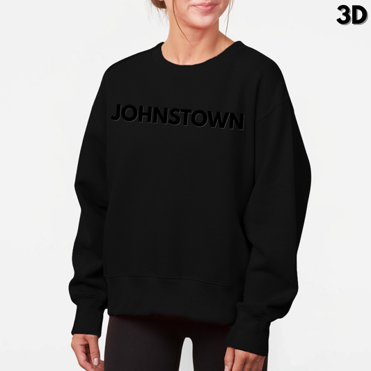JYAA: Johnstown 3D Print Women's Boxy Crew Sweatshirt
