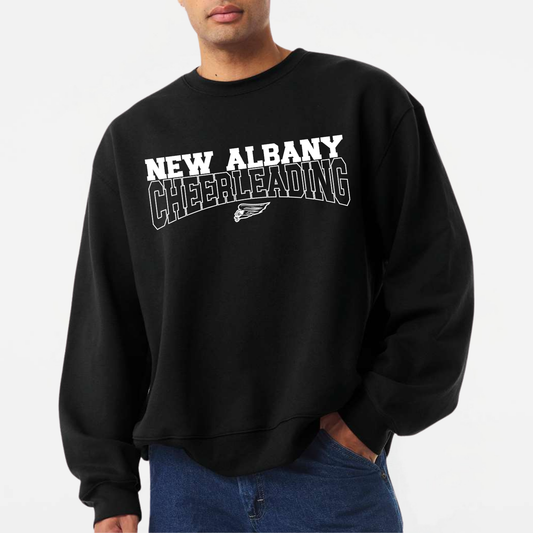 NAYCHEER: New Albany Cheerleading Heavyweight Crew Sweatshirt