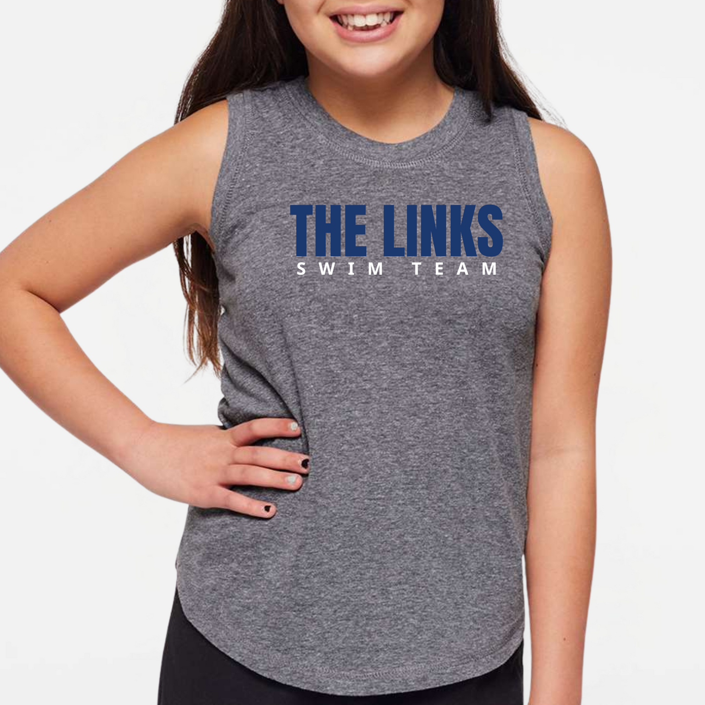 LINKSWIM: Women's & Girls Muscle Tank Top