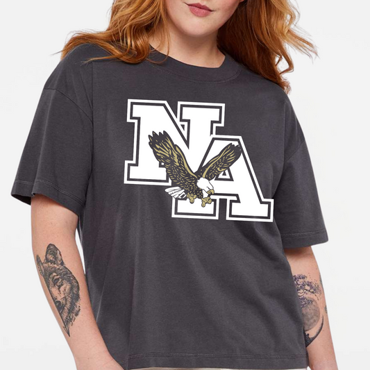 Block NA w/Eagle Relaxed Crew T-Shirt