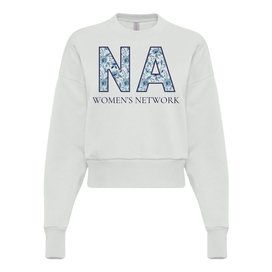 NAWN Floral Logo Women's Crewneck Sweatshirt