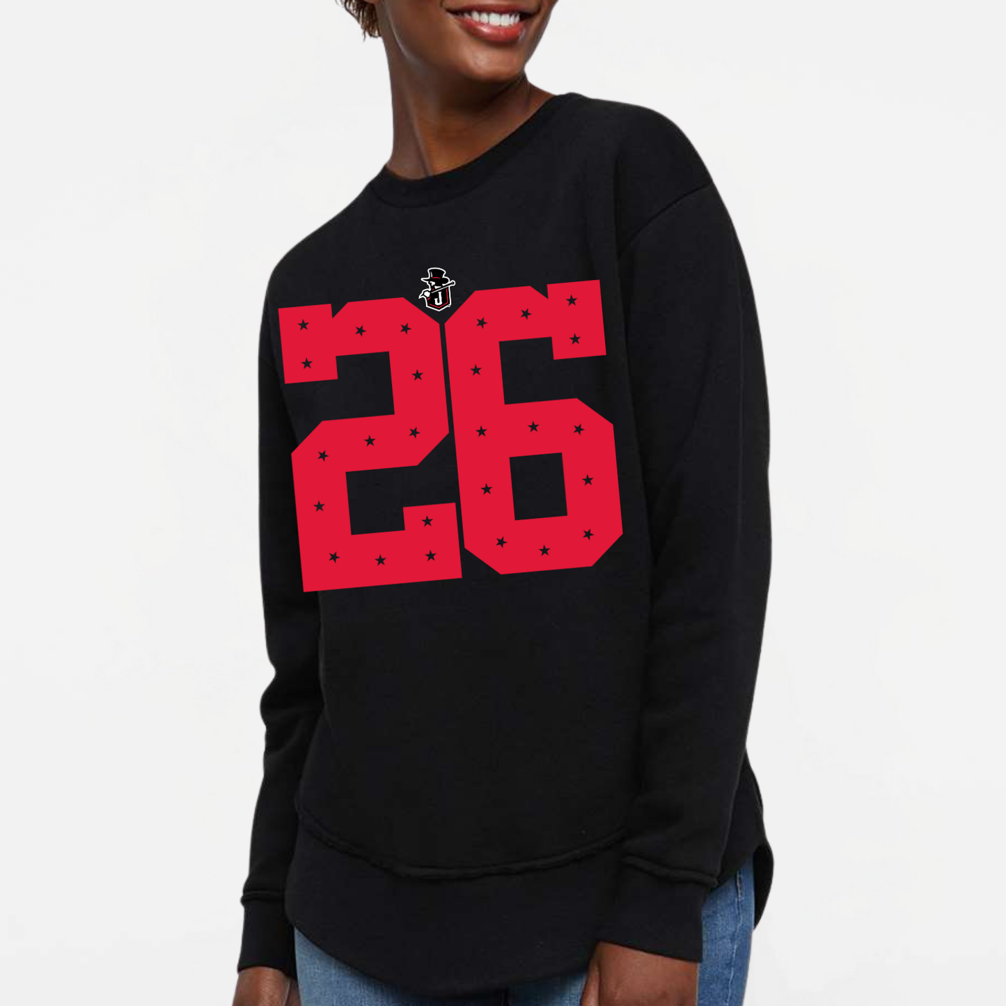 JYAA: Johnnies *custom* Star Number Women's Weekend Sweatshirt