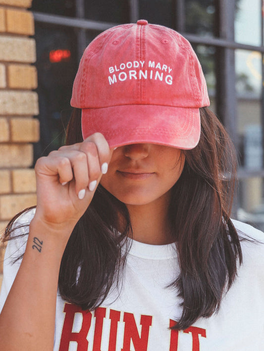 Bloody Mary Morning Red Baseball Hat