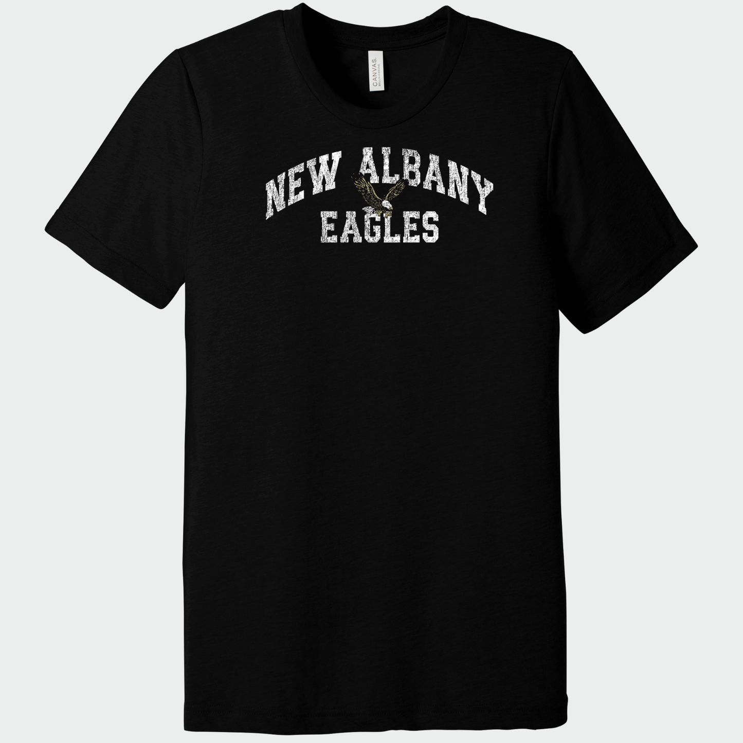 NAPTO: New Albany Eagles *Distressed Print* Blended T-Shirt