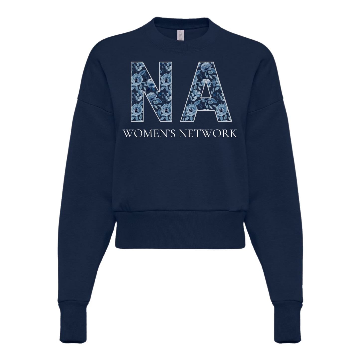 NAWN Floral Logo Women's Crewneck Sweatshirt