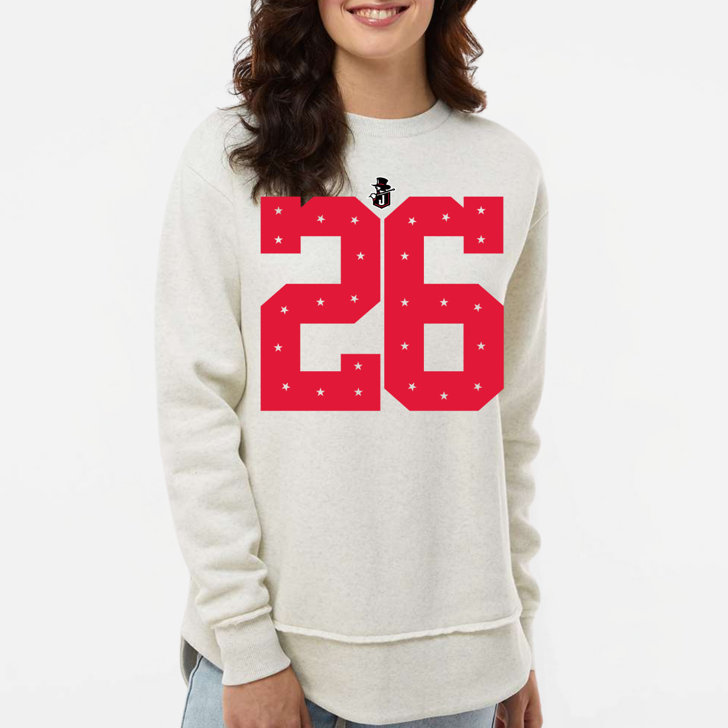 JYAA: Johnnies *custom* Star Number Women's Weekend Sweatshirt