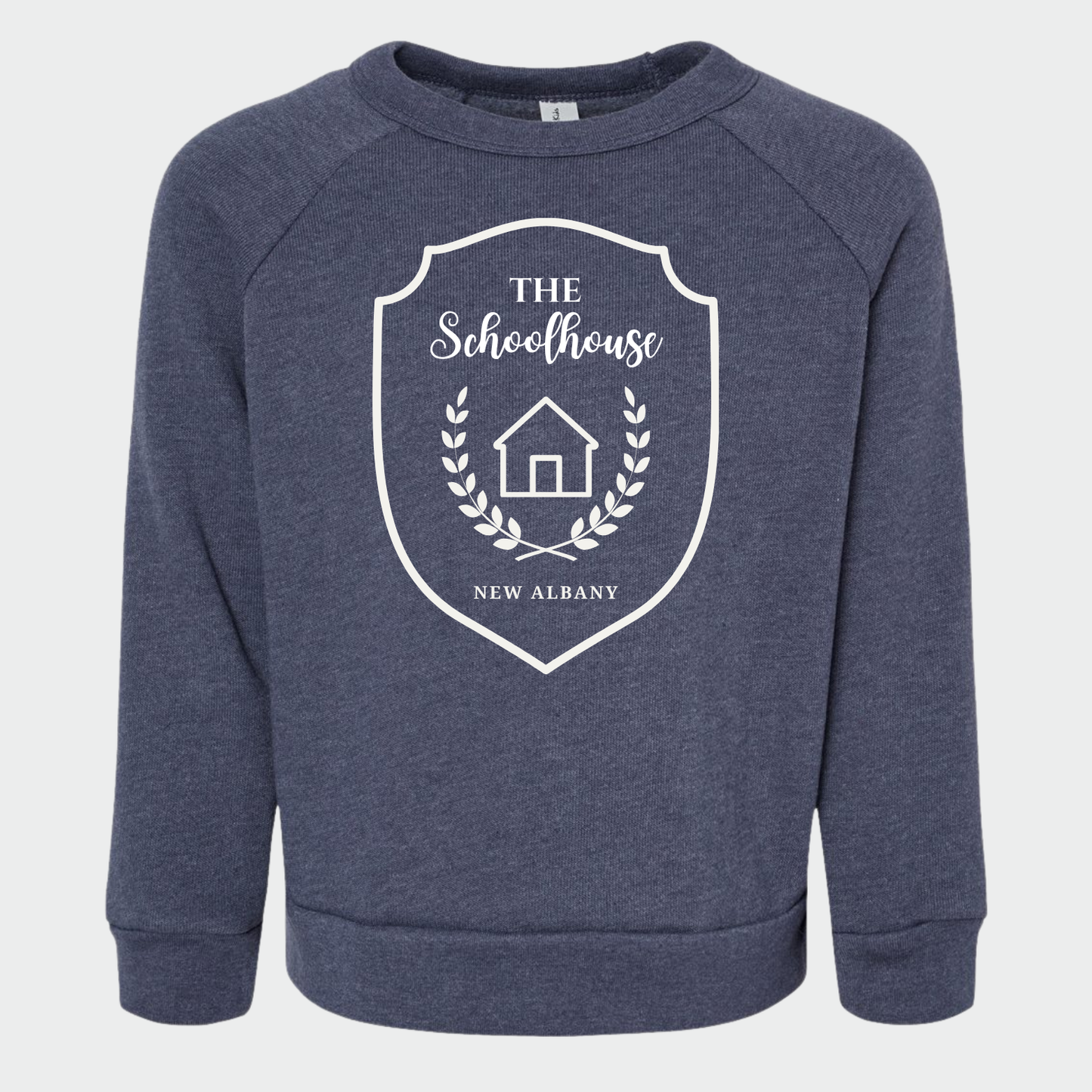 The Schoolhouse: Little Logo Sponge Fleece Raglan Crew Sweatshirt