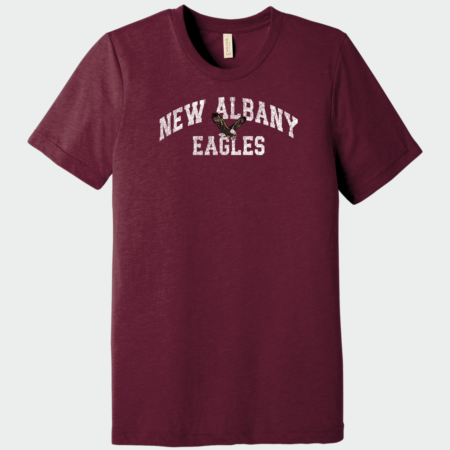 NAPTO: New Albany Eagles *Distressed Print* Blended T-Shirt