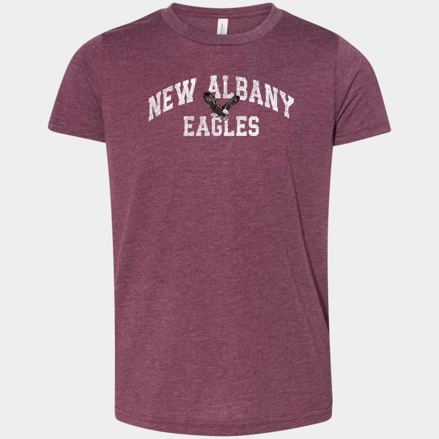 NAPTO: New Albany Eagles *Distressed Print* Blended T-Shirt