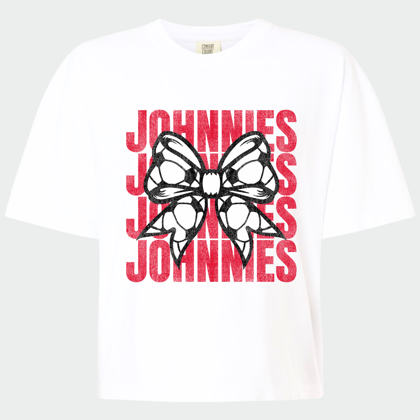 JYAA: Johnnies Soccer Bow *distressed* Women's T-Shirt