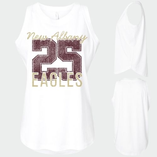 Number Shop: New Albany Eagles Number Women's & Girls Muscle Tank Top *personalized*