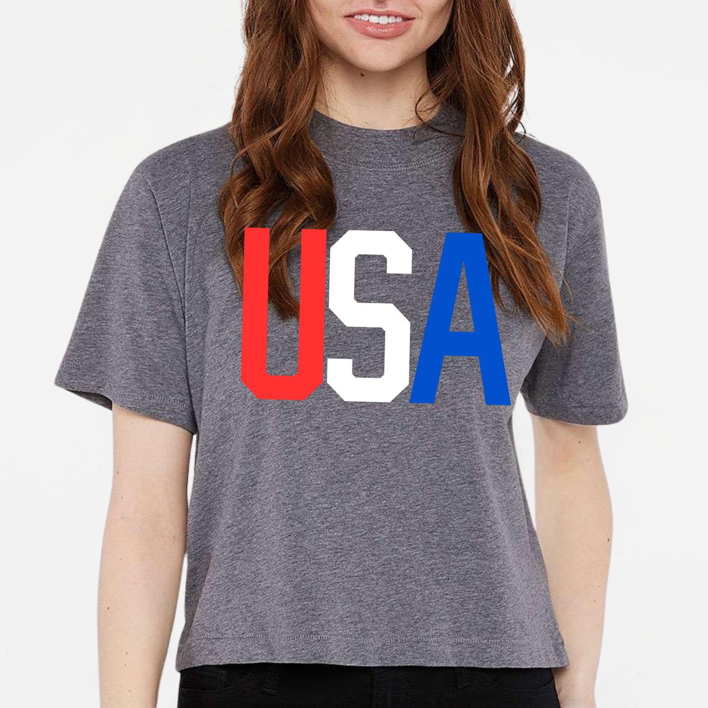 PATRIOTIC: USA Women's Boxy T-Shirt