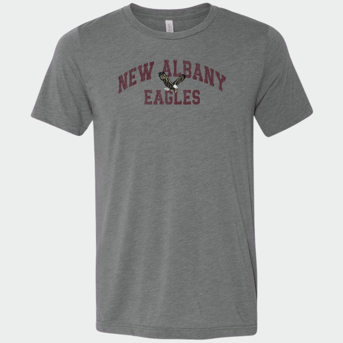 NAPTO: New Albany Eagles *Distressed Print* Blended T-Shirt