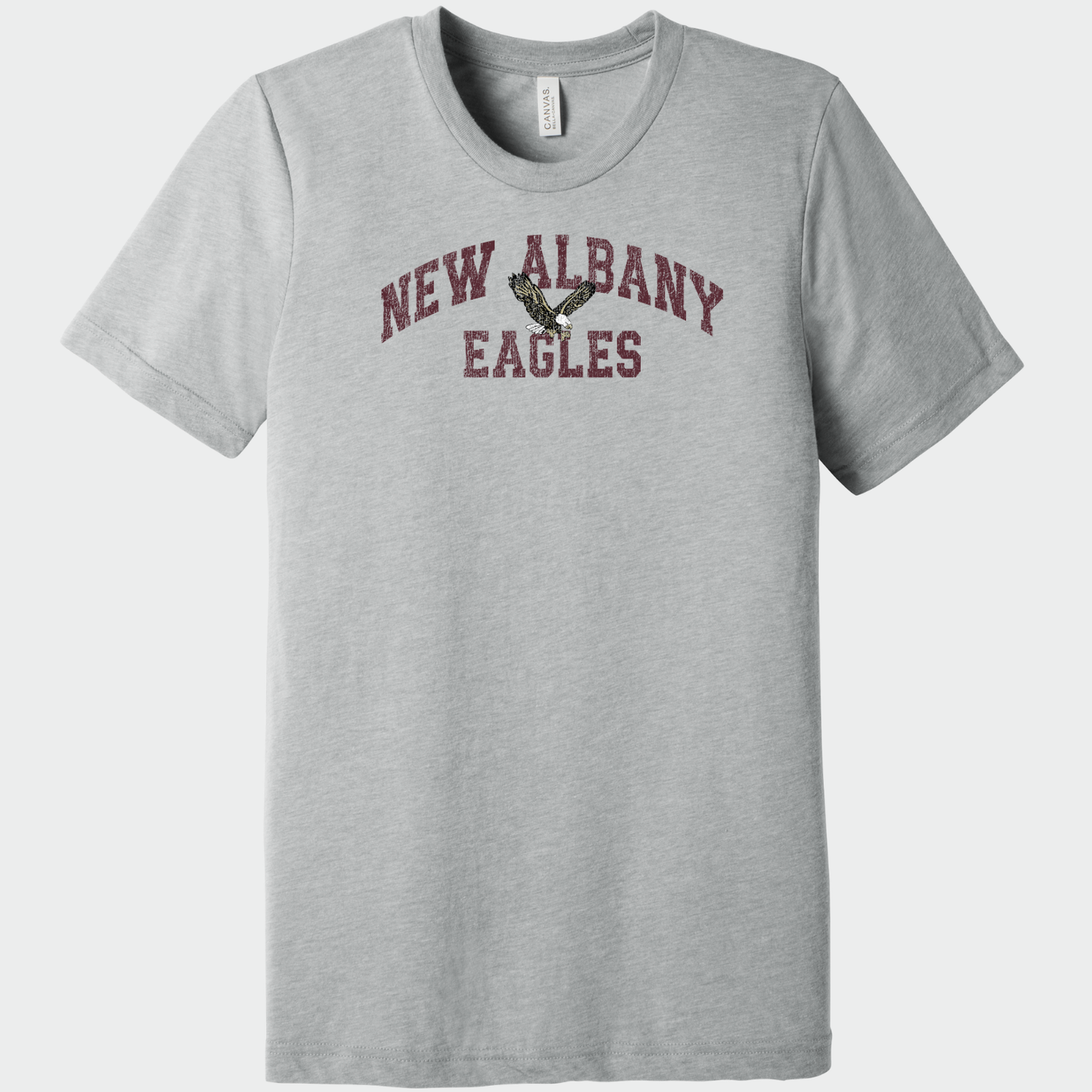 NAPTO: New Albany Eagles *Distressed Print* Blended T-Shirt