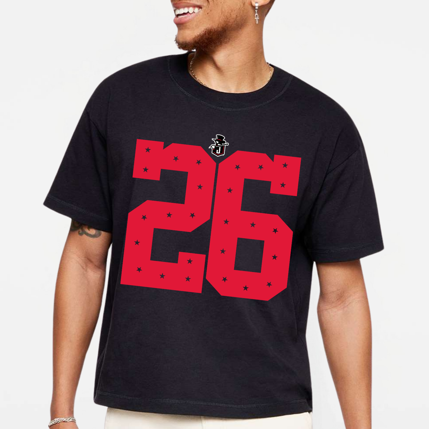 JYAA: Johnnies *custom* Star Number Relaxed Crew T-Shirt