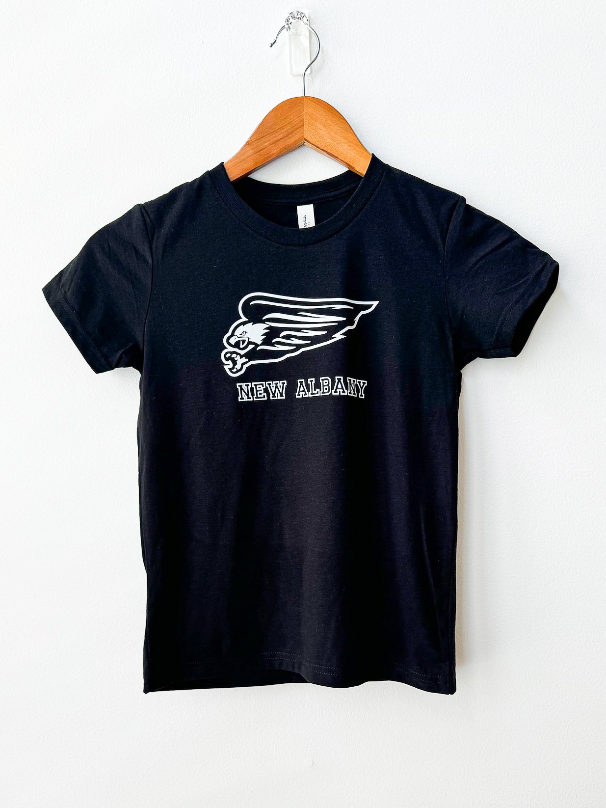 New Albany Athletics Black & White Tri-blend T-Shirt