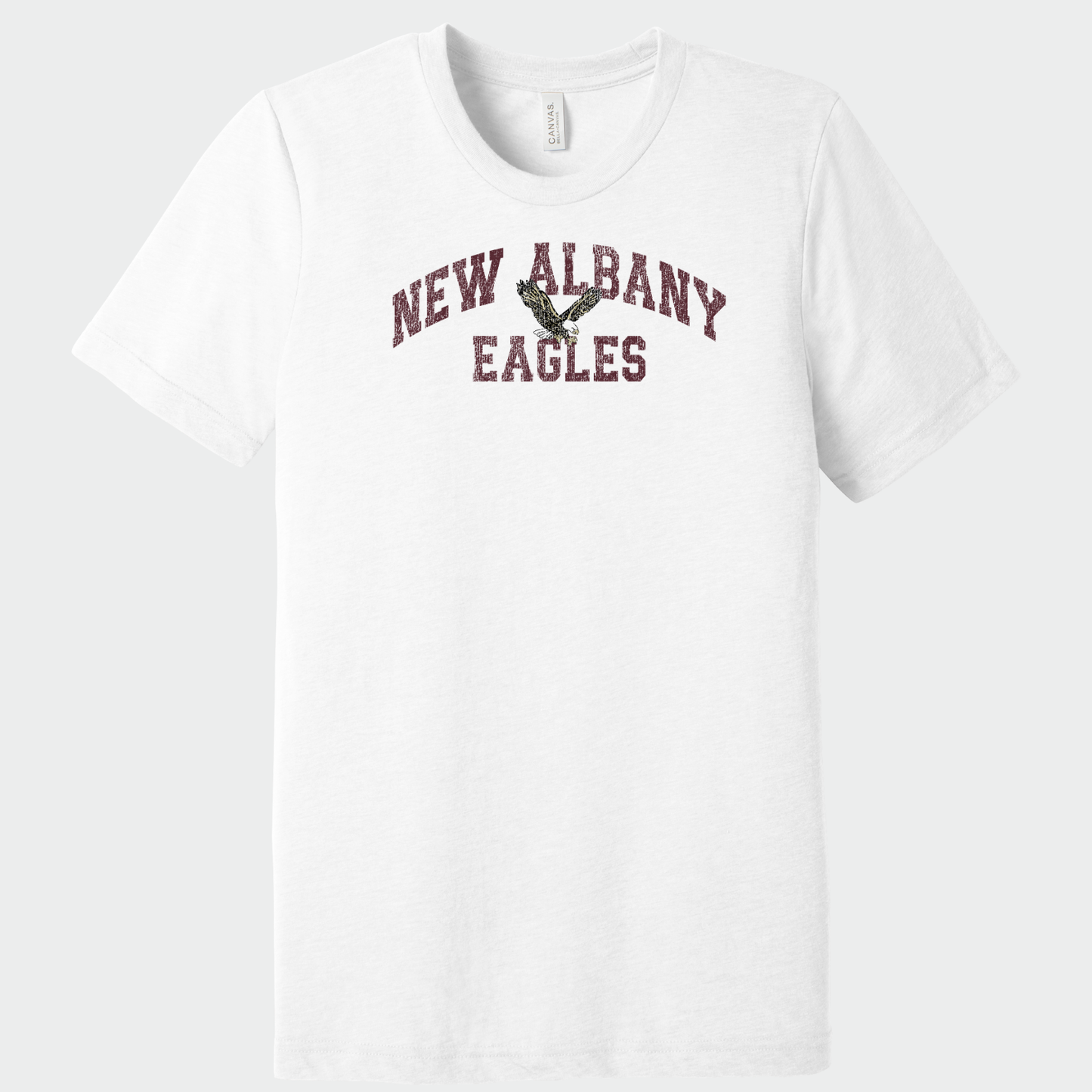 NAPTO: New Albany Eagles *Distressed Print* Blended T-Shirt