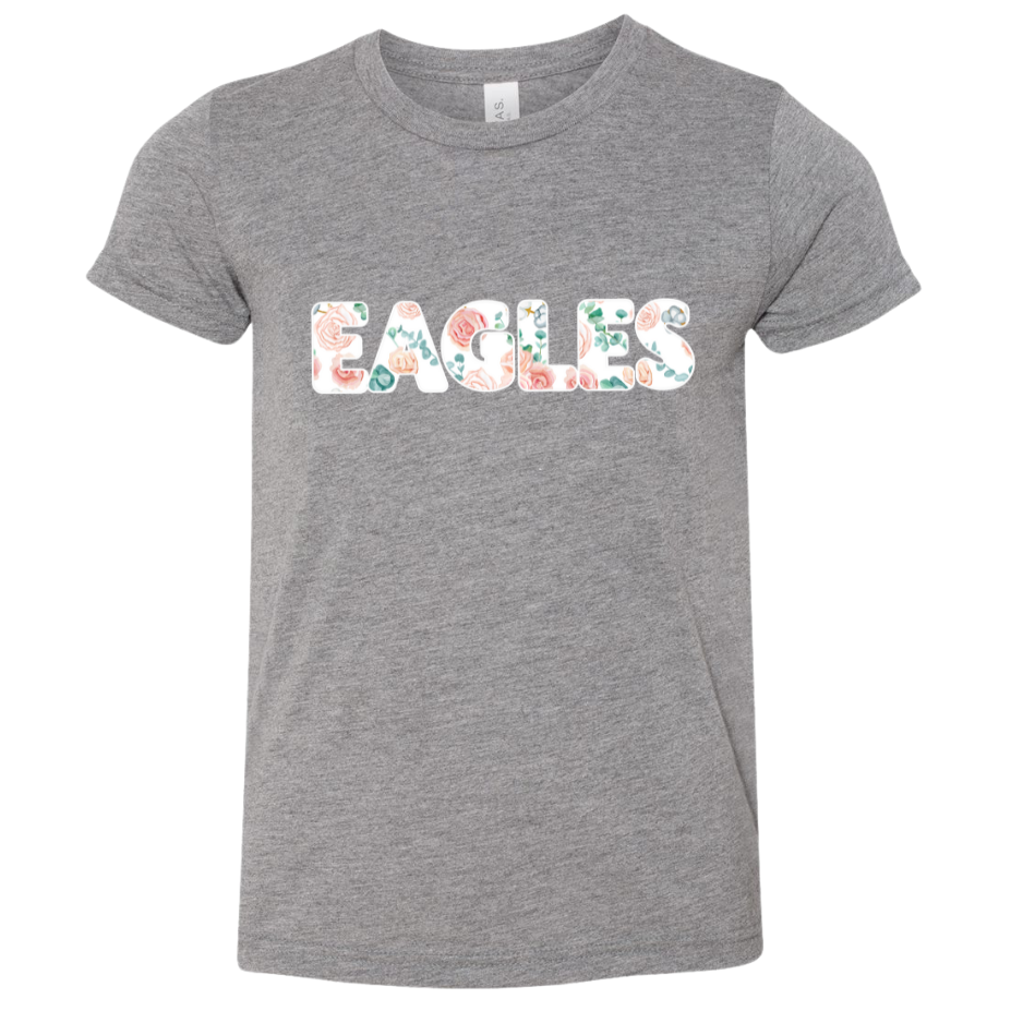 Floral Eagles Block Short-Sleeve Tee