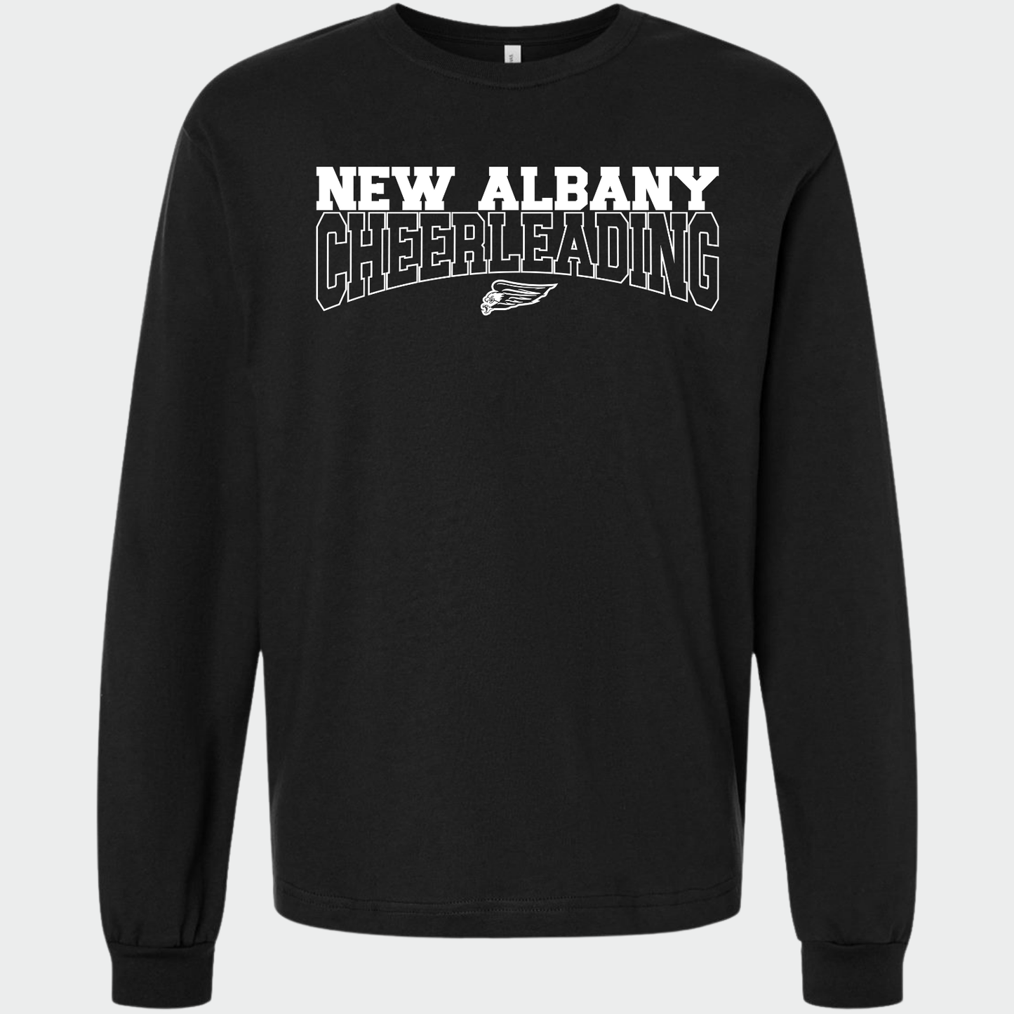 NAYCHEER: New Albany Cheerleading 6oz Heavyweight Long Sleeve T-Shirt