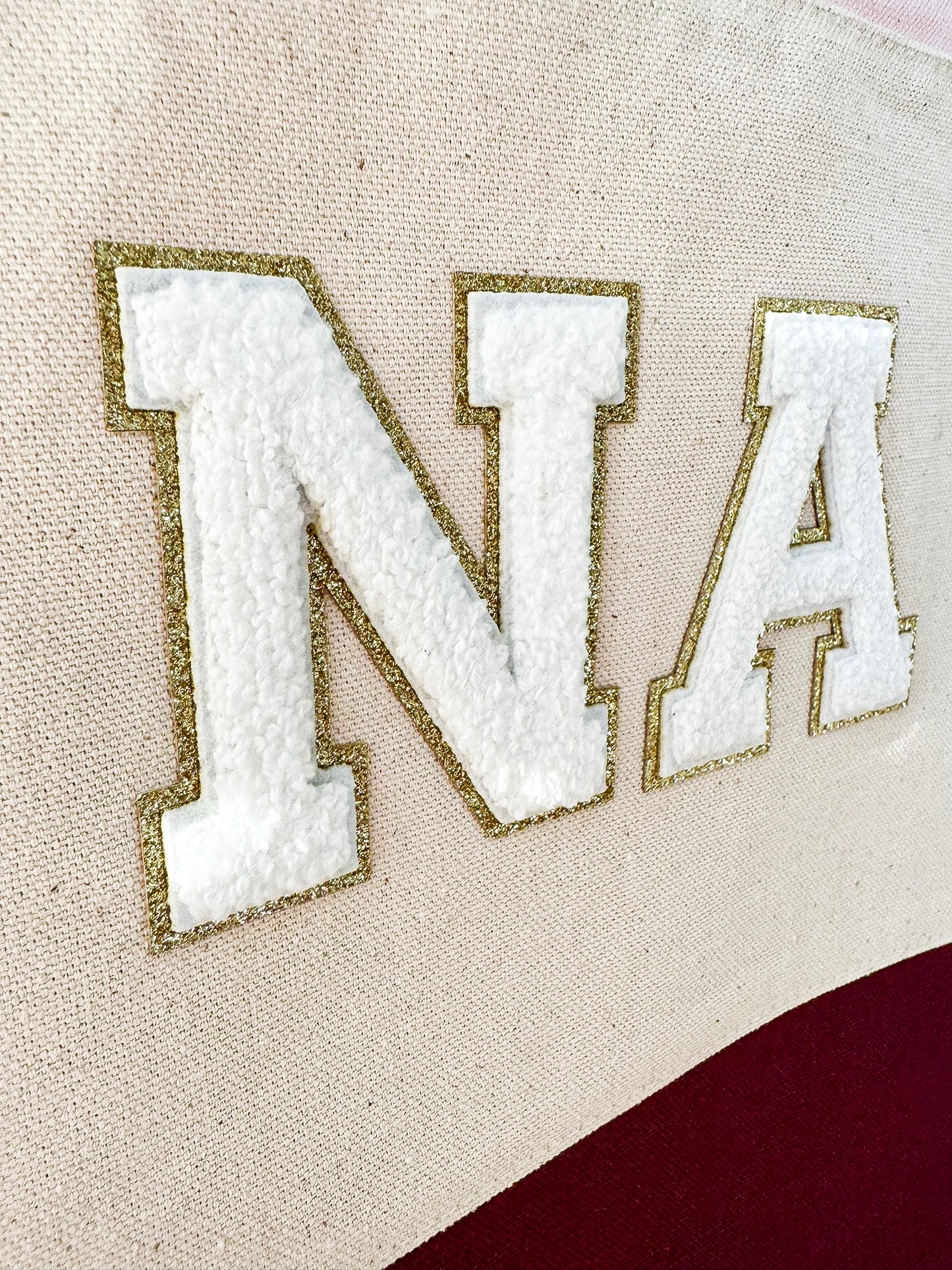 NA Chenille Patch Tote Bag