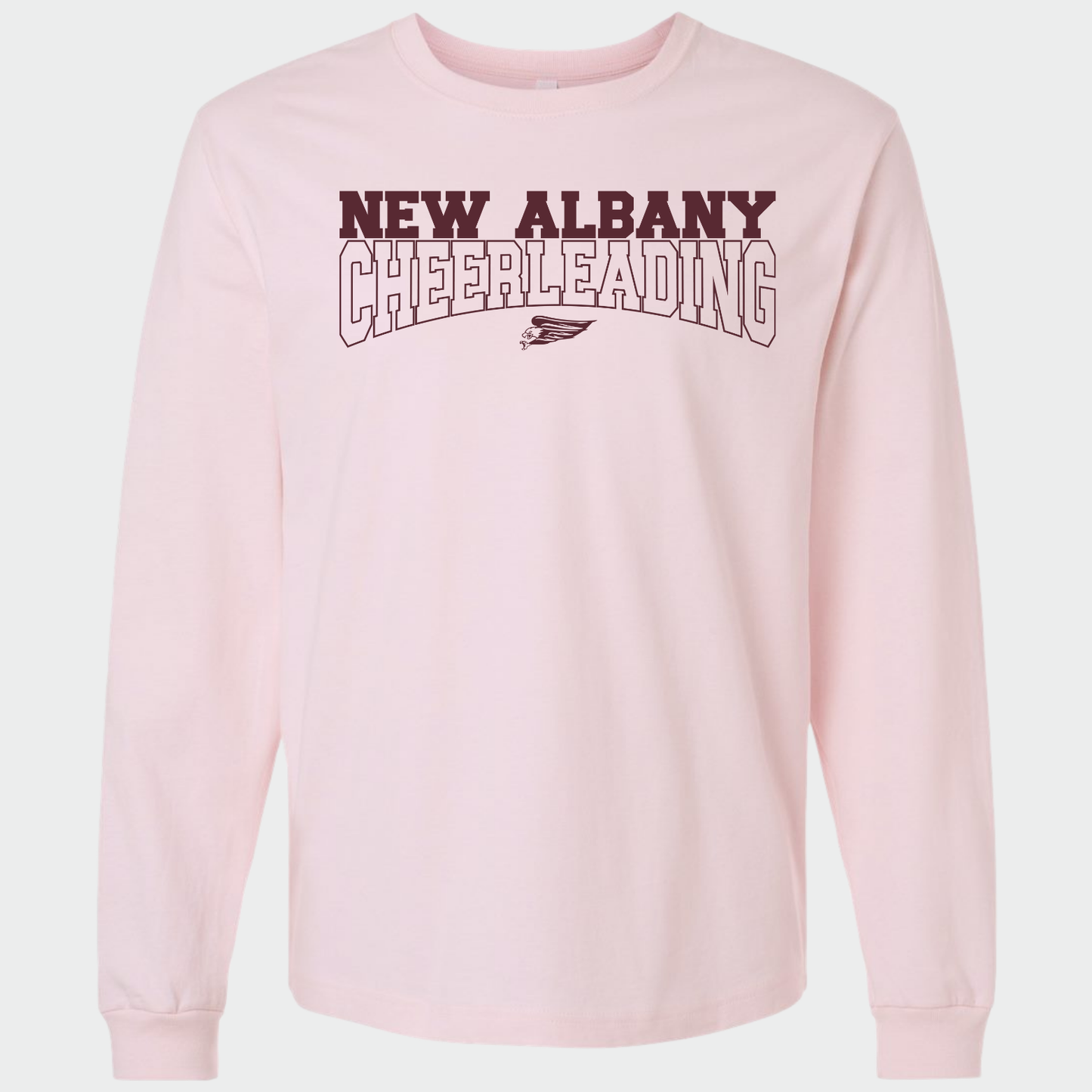 NAYCHEER: New Albany Cheerleading 6oz Heavyweight Long Sleeve T-Shirt
