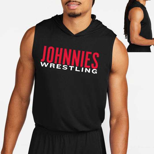 JYAA: Johnnies Wrestling Sleeveless Hooded Tech T-Shirt