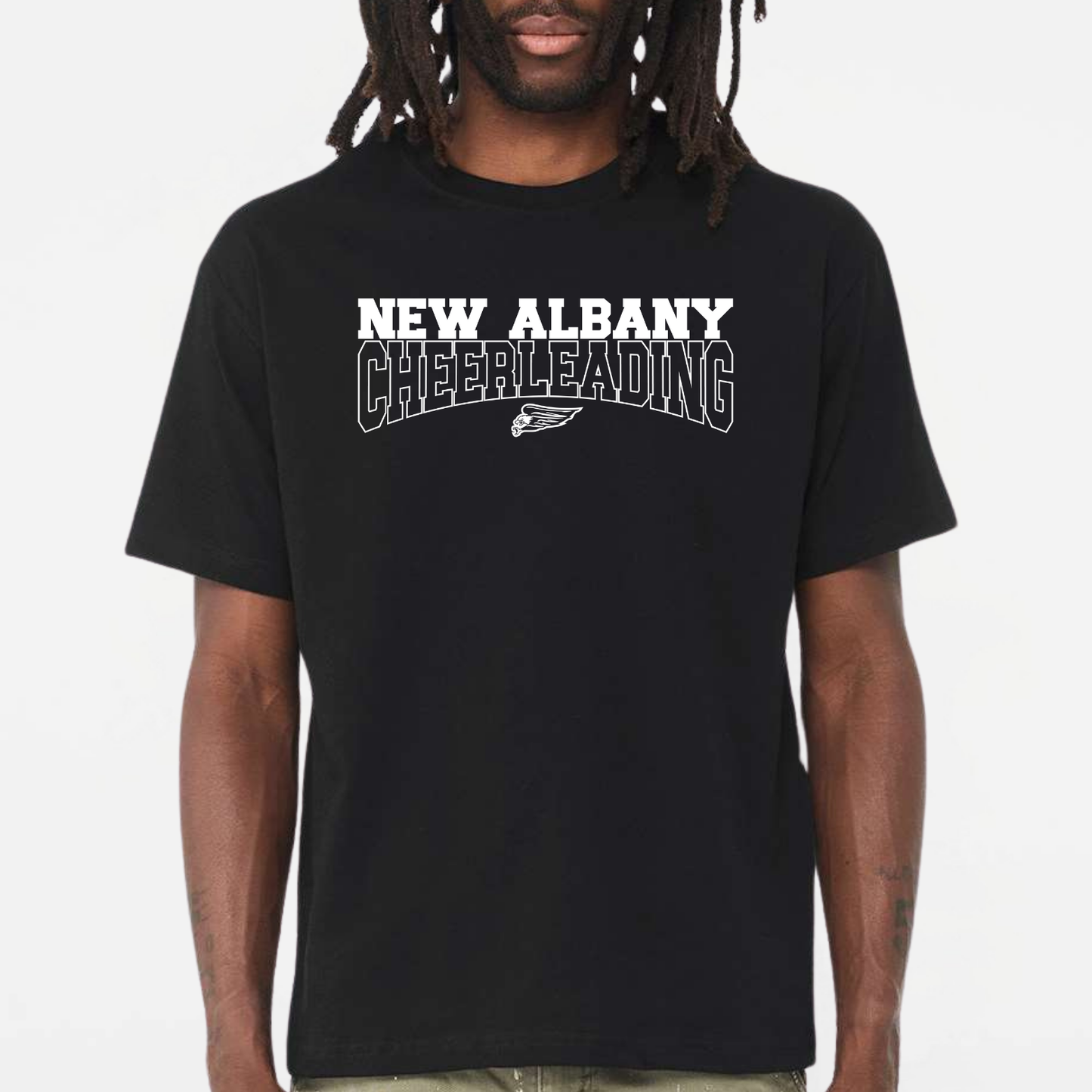 NAYCHEER: New Albany Cheerleading 6oz Heavyweight T-Shirt