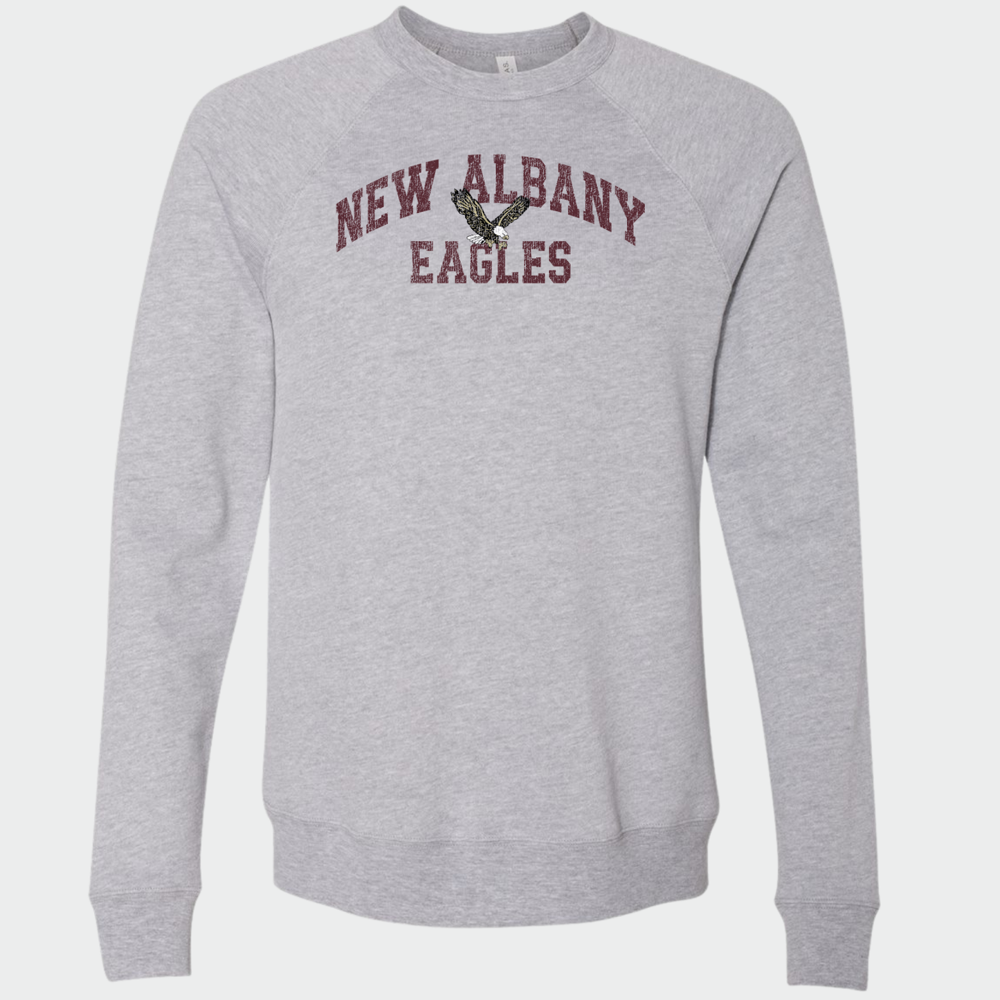 NAPTO: New Albany Eagles *Distressed Print* Sponge Fleece Sweatshirt