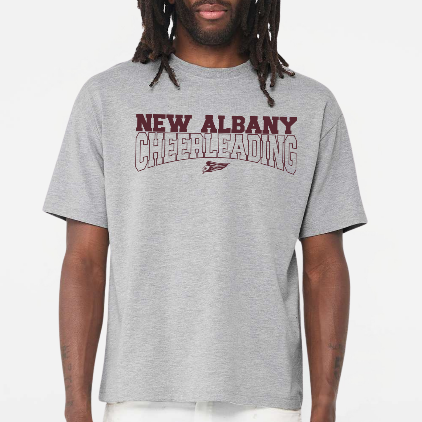 NAYCHEER: New Albany Cheerleading 6oz Heavyweight T-Shirt