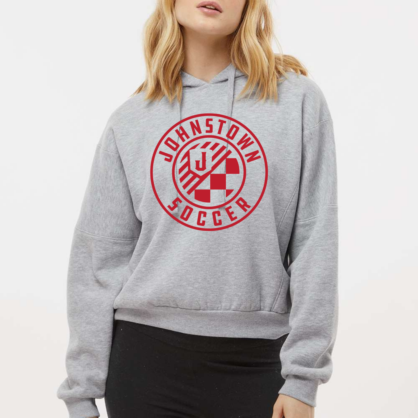 JYAA: Soccer Crop Hooded Sweatshirt
