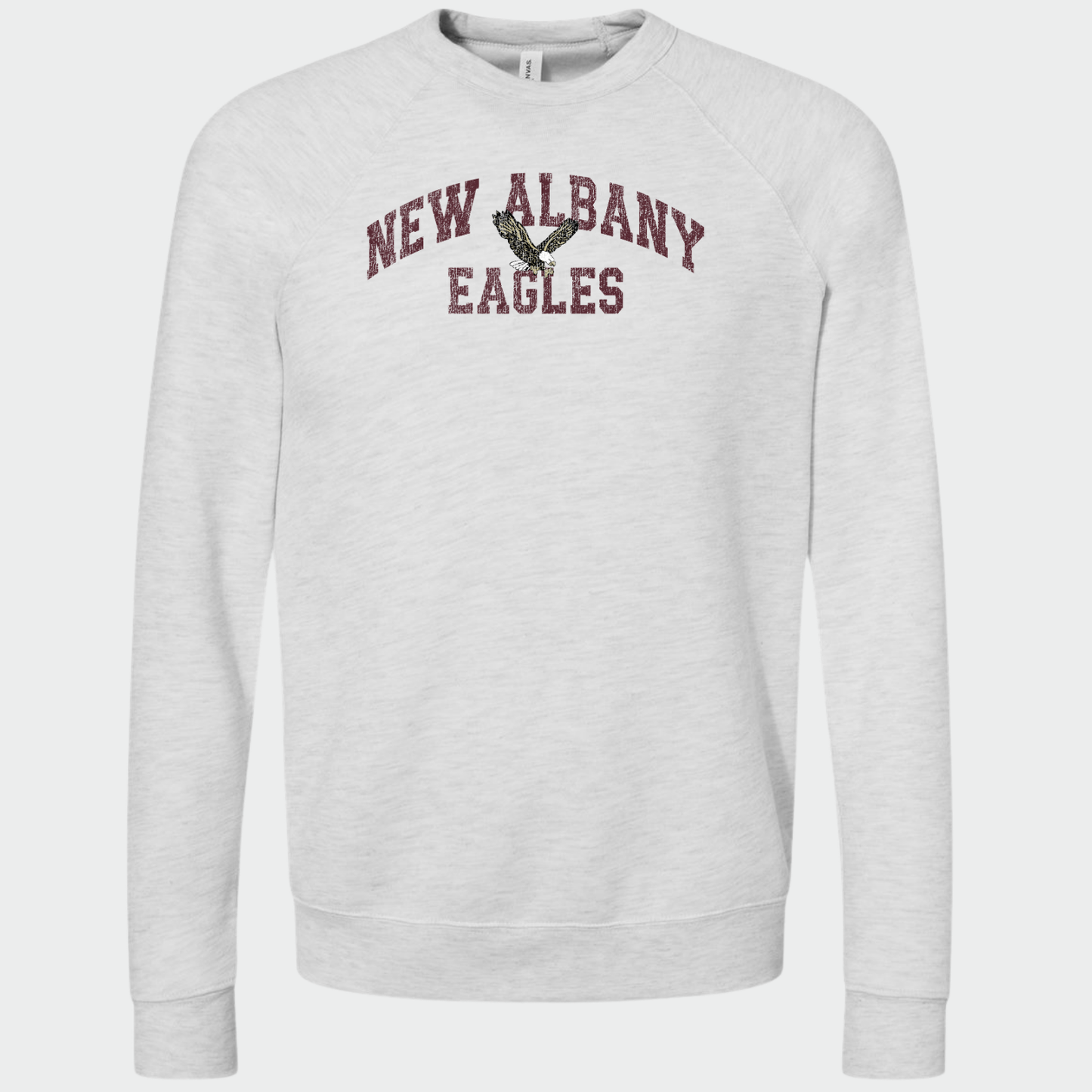 NAPTO: New Albany Eagles *Distressed Print* Sponge Fleece Sweatshirt