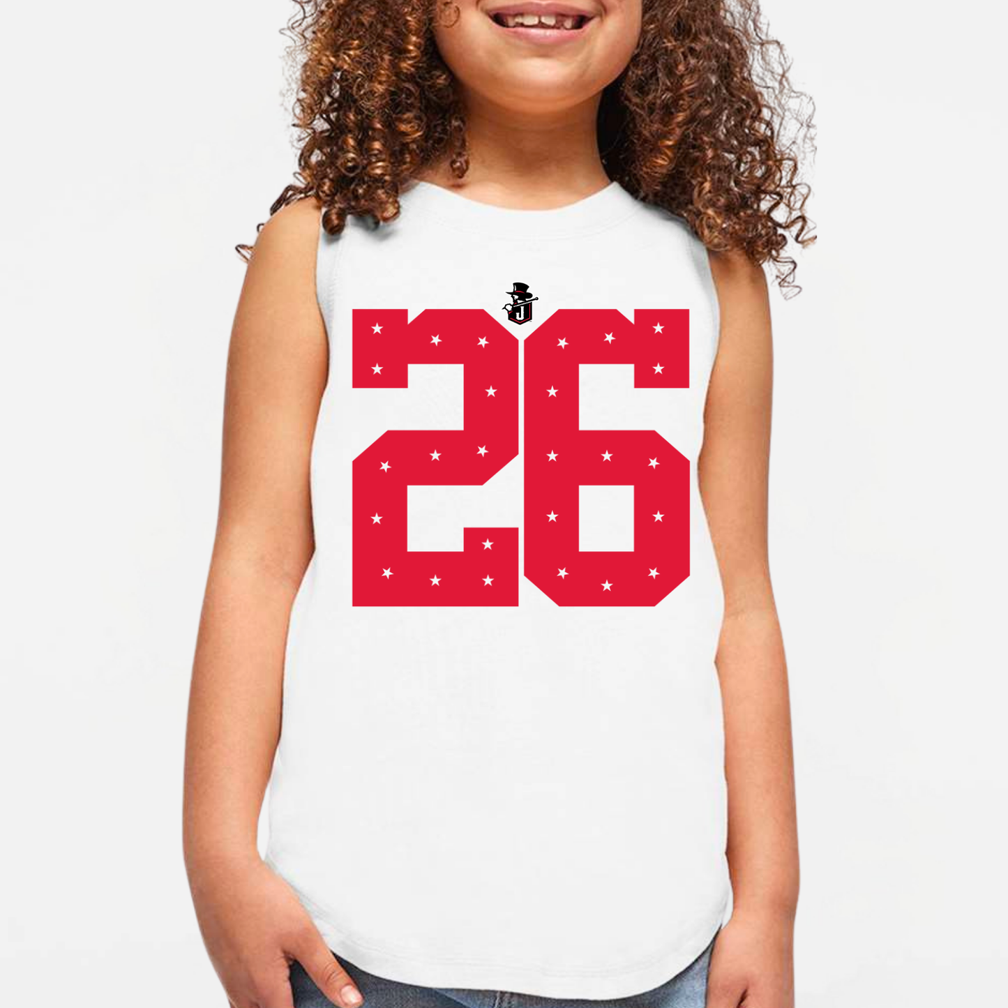 JYAA: Johnnies *custom* Star Number Women's & Girls Muscle Tank Top