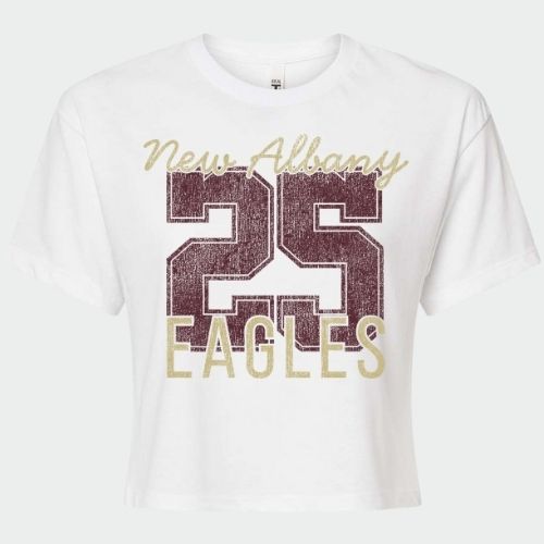 Number Shop: New Albany Eagles Number Women's Crop Top *personalized*