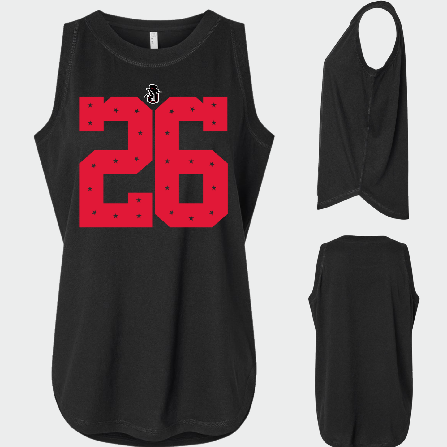 JYAA: Johnnies *custom* Star Number Women's & Girls Muscle Tank Top