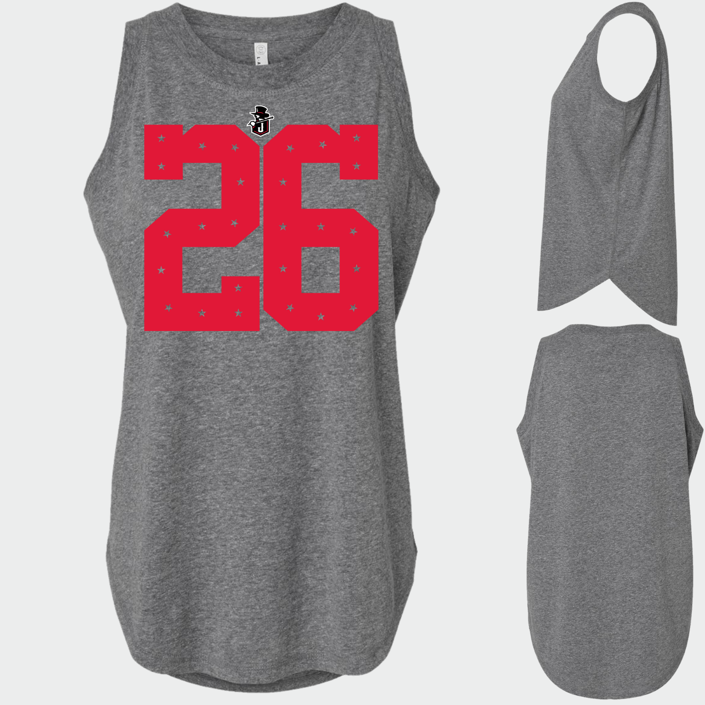 JYAA: Johnnies *custom* Star Number Women's & Girls Muscle Tank Top