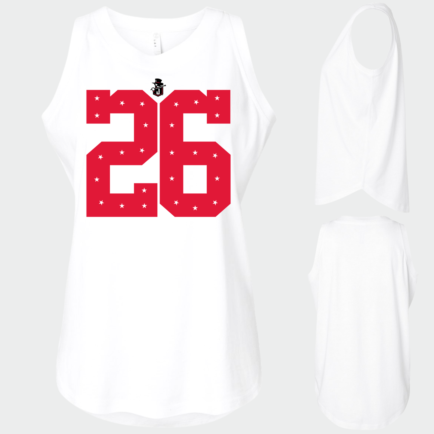 JYAA: Johnnies *custom* Star Number Women's & Girls Muscle Tank Top