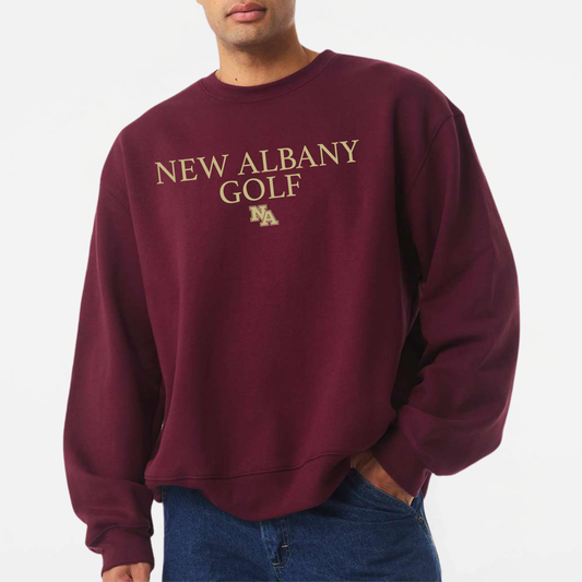 NAGolf: 3D Embroidered, Heavyweight Crew Sweatshirt